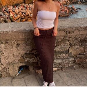 Brown Zara Maxi Skirt